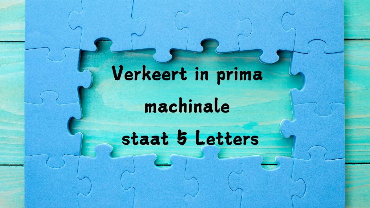 Verkeert in prima machinale staat 5 Letters Cryptogrammen