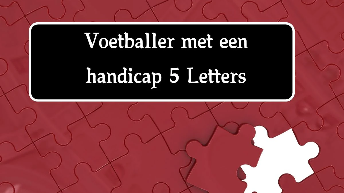 Voetballer met een handicap 5 Letters