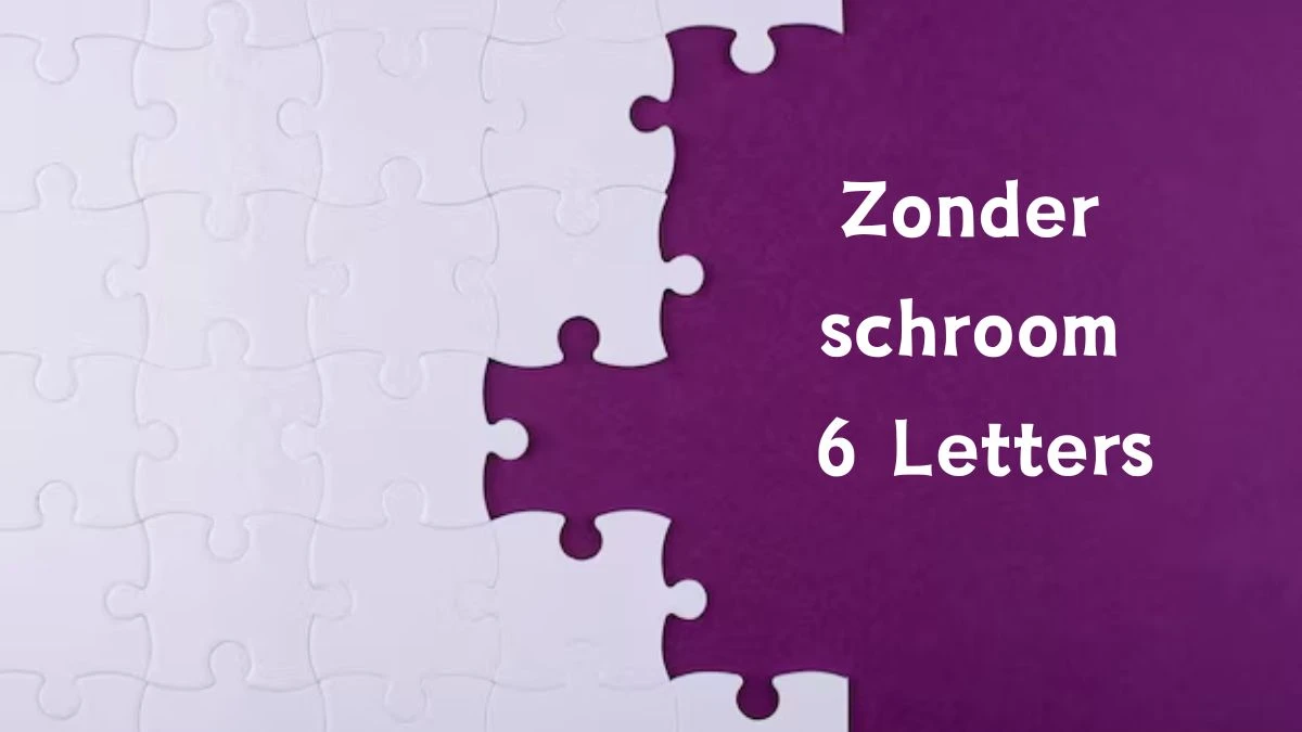 Zonder schroom 6 Letters