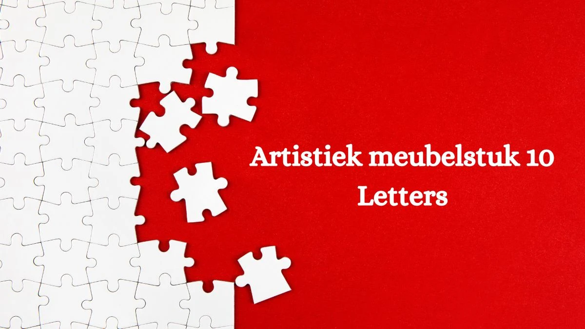 Artistiek meubelstuk 10 Letters Cryptogrammen