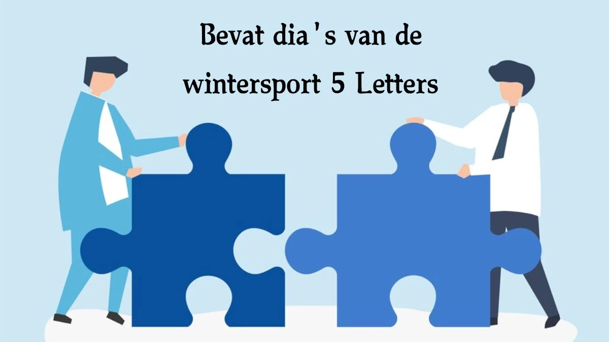 Bevat dia's van de wintersport 5 Letters Cryptogrammen