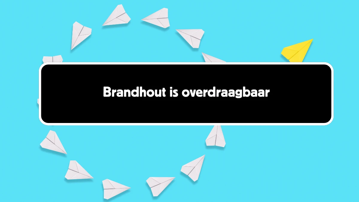 Brandhout is overdraagbaar 6 Letters Cryptogrammen