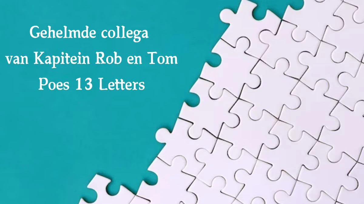 Gehelmde collega van Kapitein Rob en Tom Poes 13 Letters