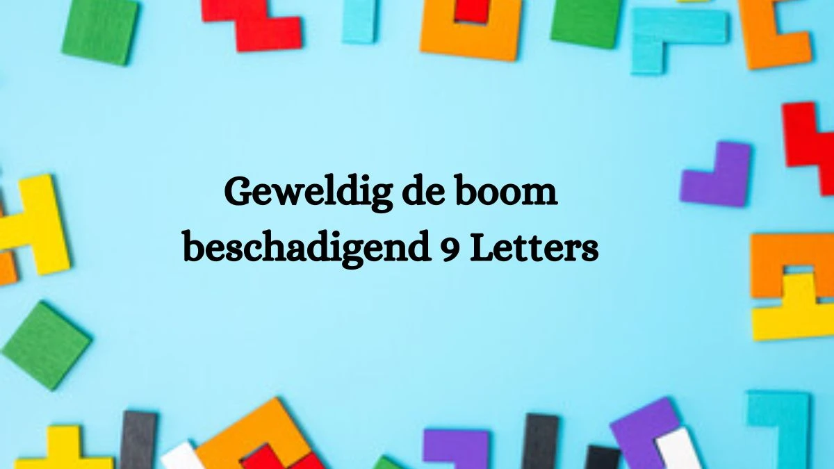 Geweldig de boom beschadigend 9 Letters Cryptogrammen