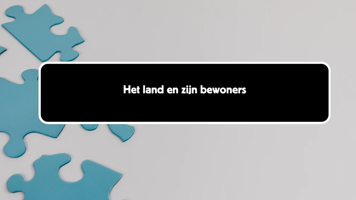 Het land en zijn bewoners 6 Letters Cryptogrammen