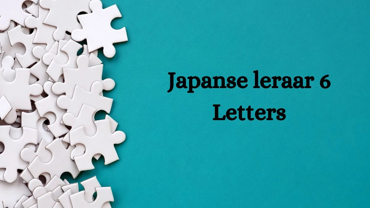 Japanse leraar 6 Letters