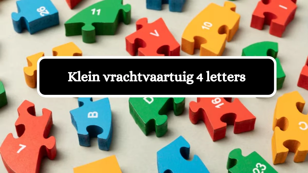 Klein vrachtvaartuig 4 Letters