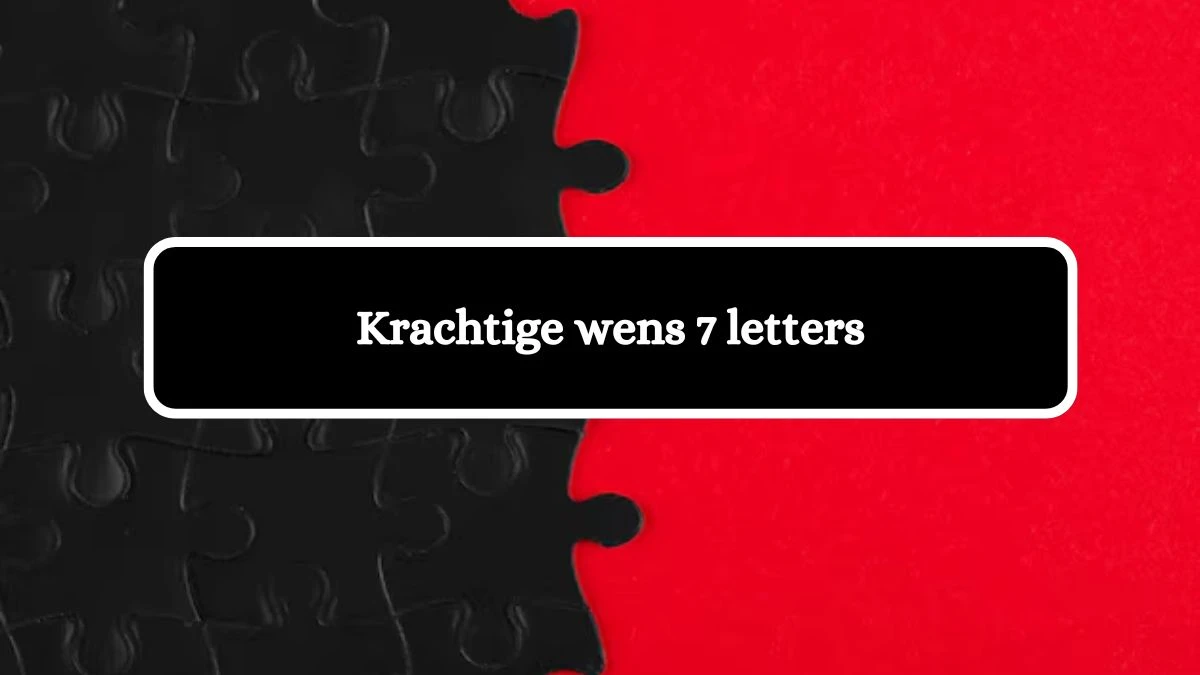 Krachtige wens 7 Letters Cryptogrammen