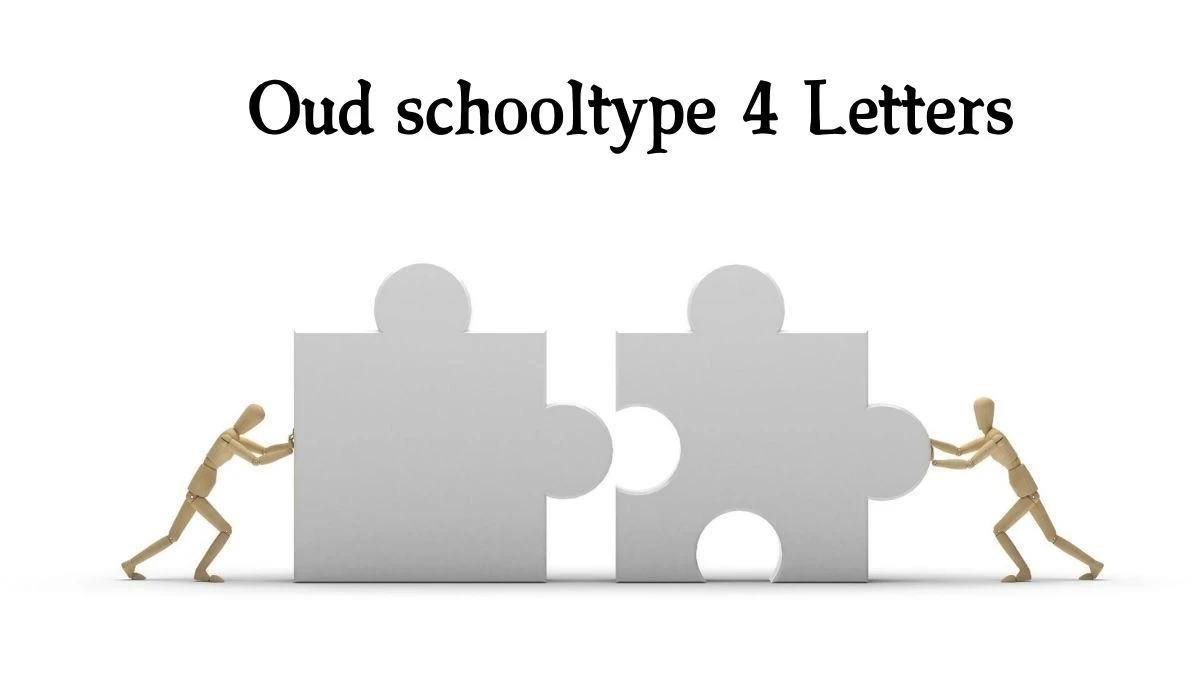 Oud schooltype 4 Letters