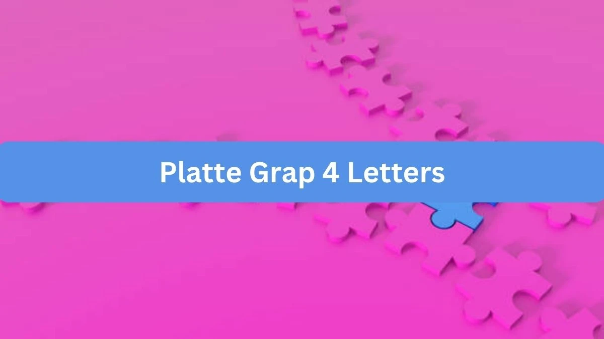 Platte Grap 4 Letters