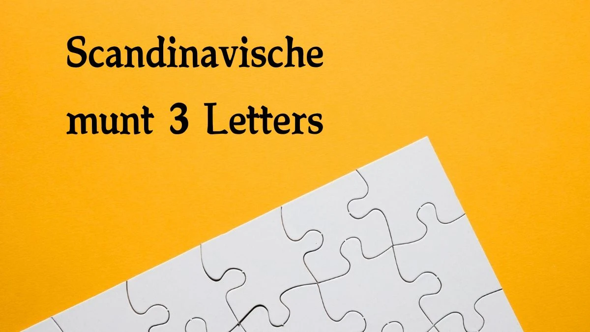 Scandinavische munt 3 Letters