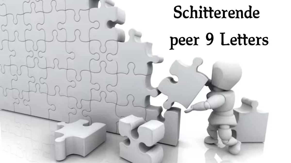 Schitterende peer 9 Letters Cryptogrammen