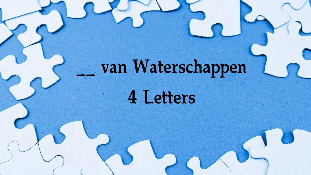 __ van Waterschappen 4 Letters