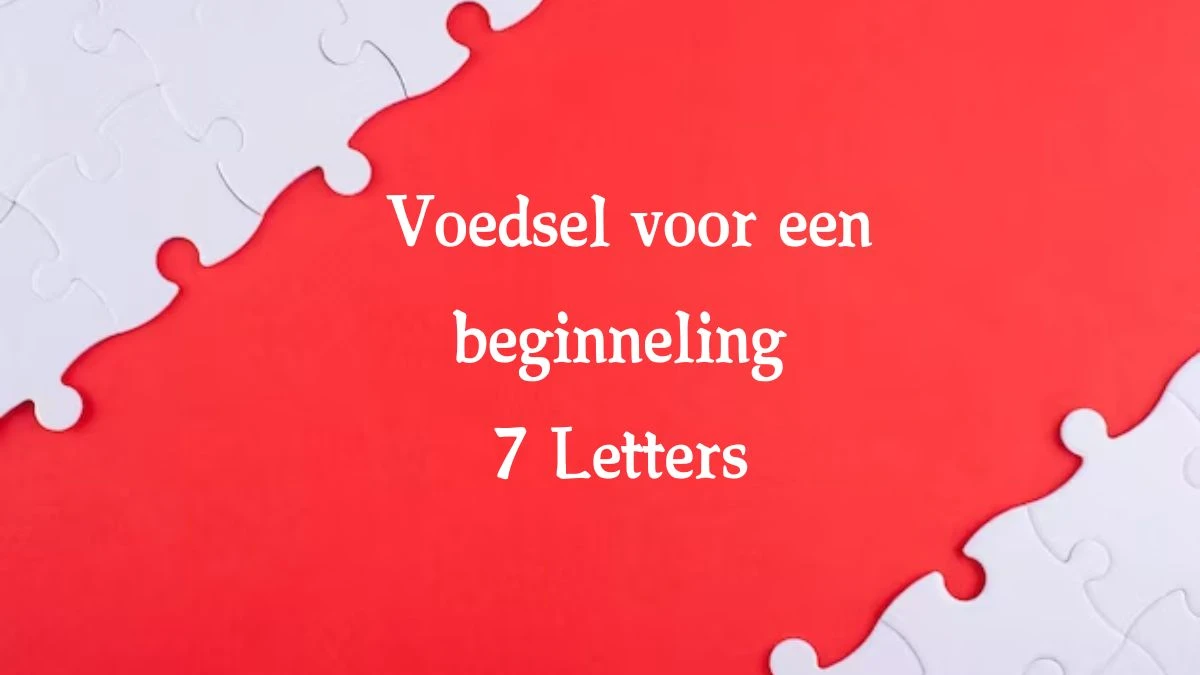 Voedsel voor een beginneling 7 Letters