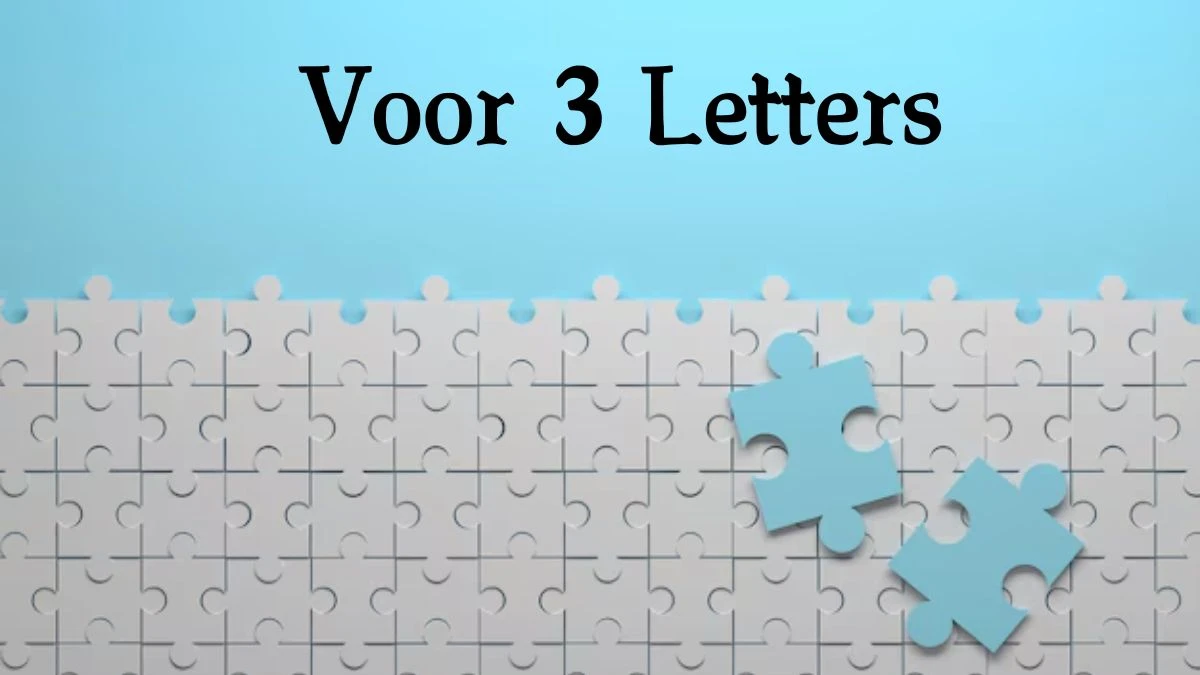 Voor 3 Letters