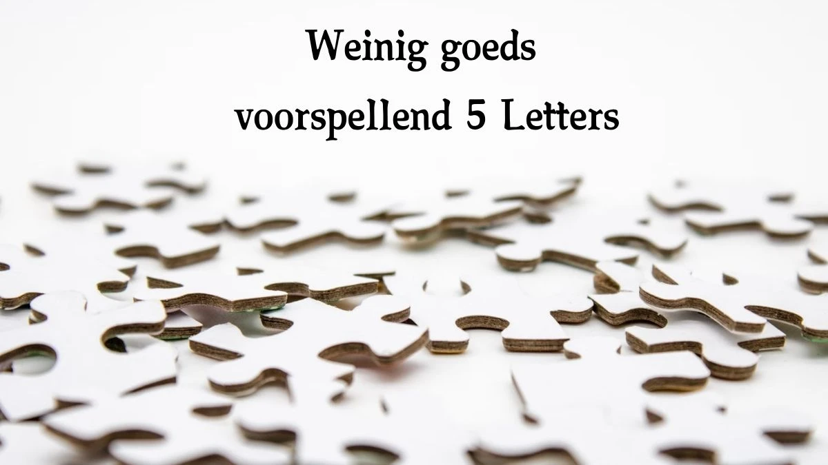 Weinig goeds voorspellend 7 Letters