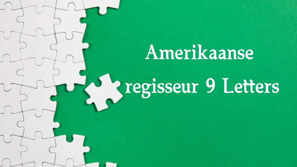 Amerikaanse regisseur 9 Letters