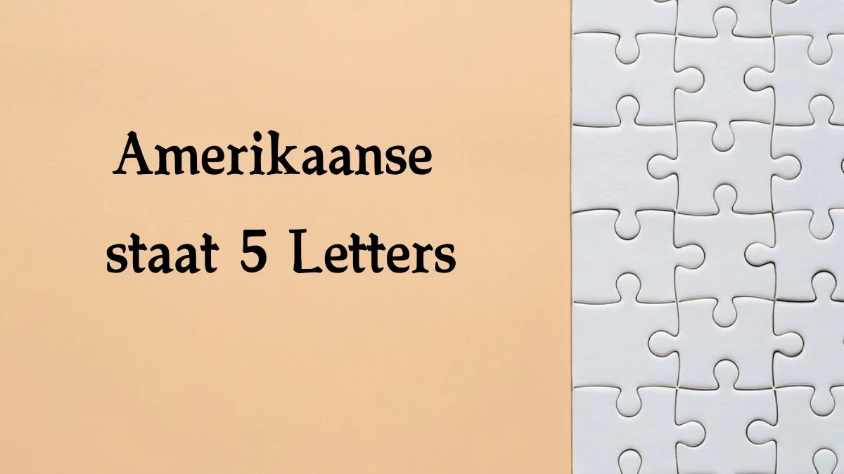 Amerikaanse staat 5 Letters