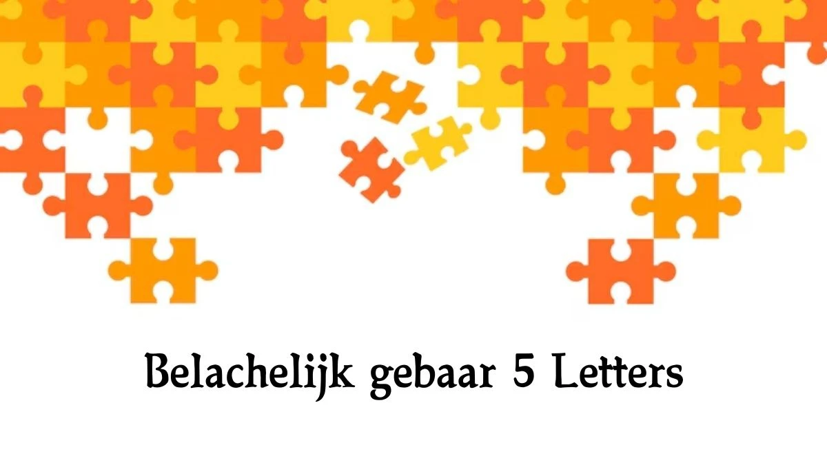 Belachelijk gebaar 5 Letters