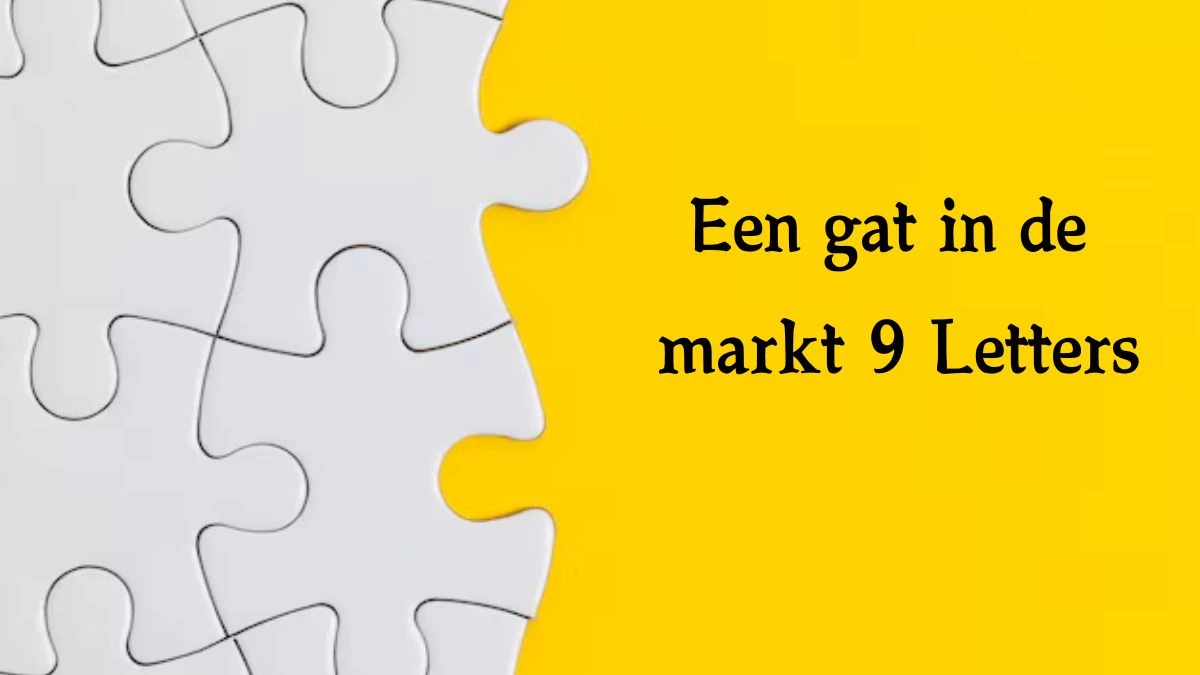 Een gat in de markt 9 Letters