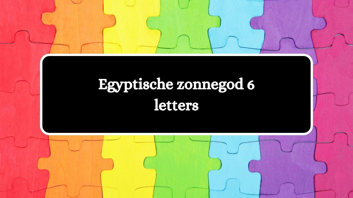 Egyptische zonnegod 6 Letters