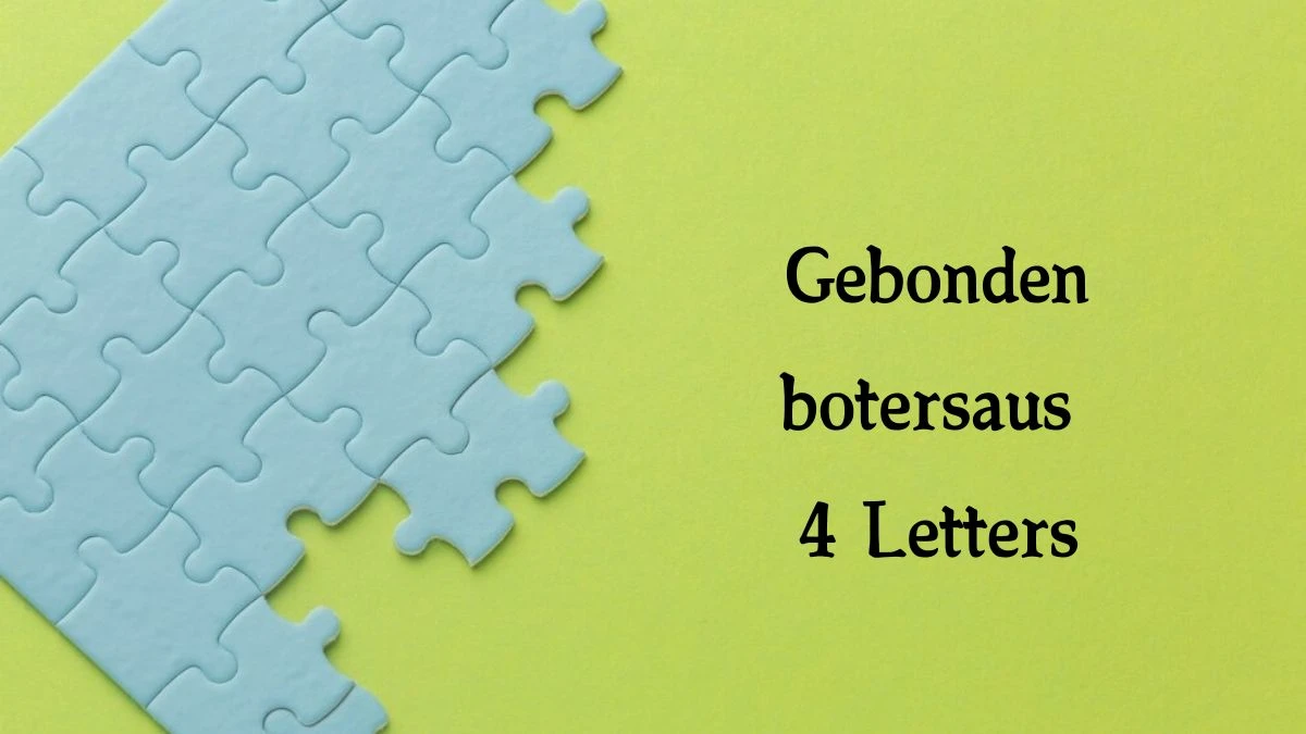 Gebonden botersaus 4 Letters