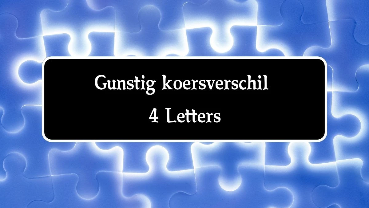 Gunstig koersverschil 4 Letters