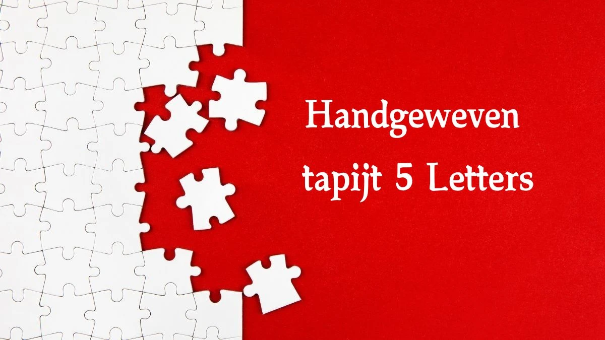 Handgeweven tapijt 5 Letters