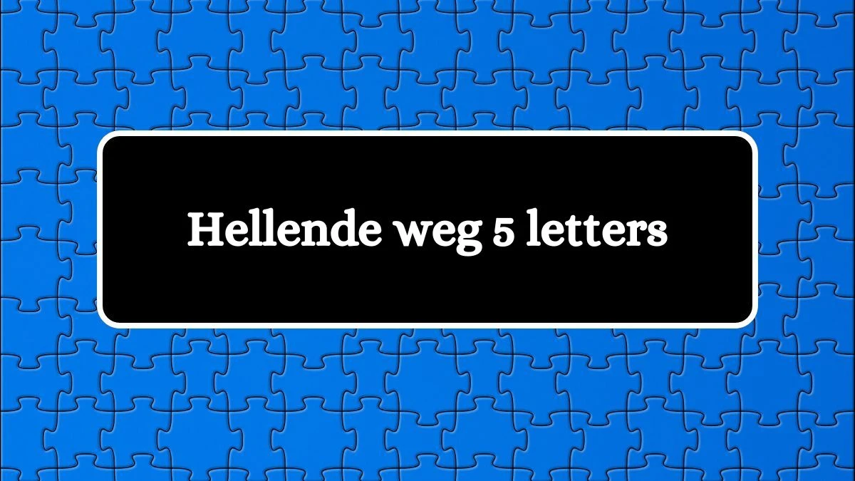 Hellende weg 5 Letters