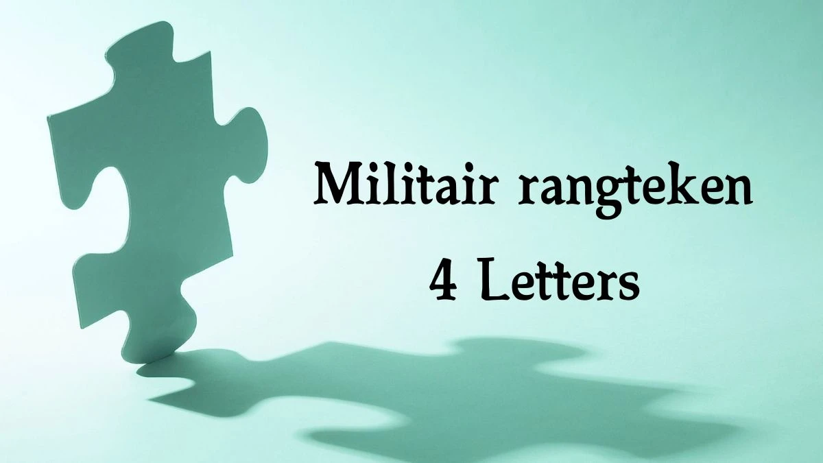 Militair rangteken 4 Letters