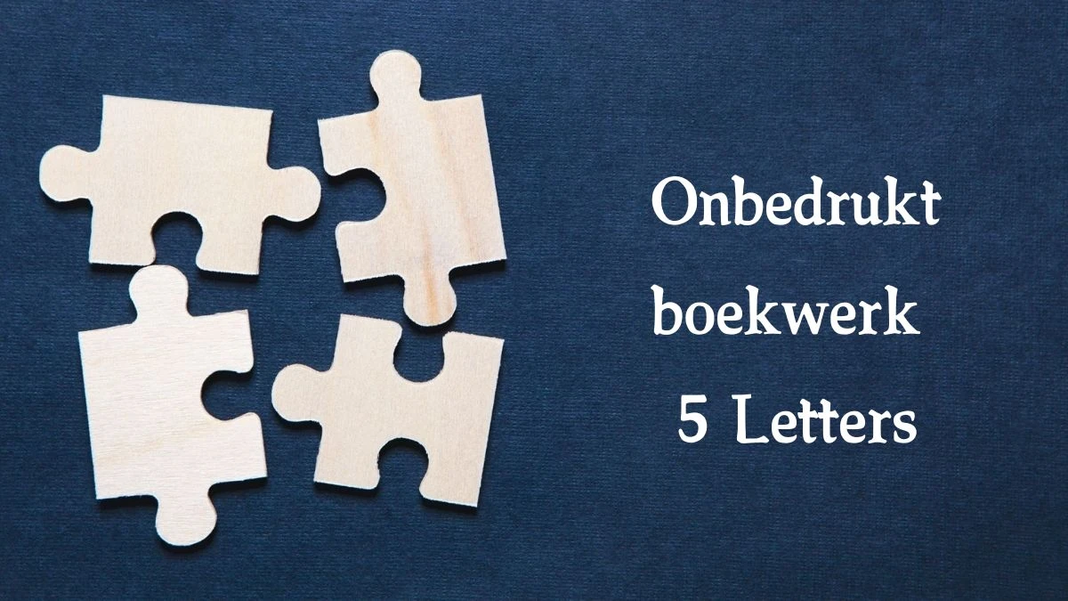 Onbedrukt boekwerk 5 Letters