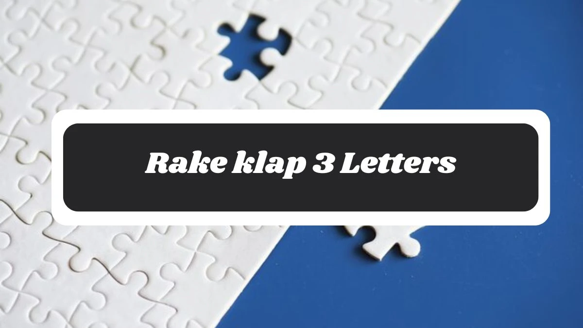 Rake klap 3 Letters