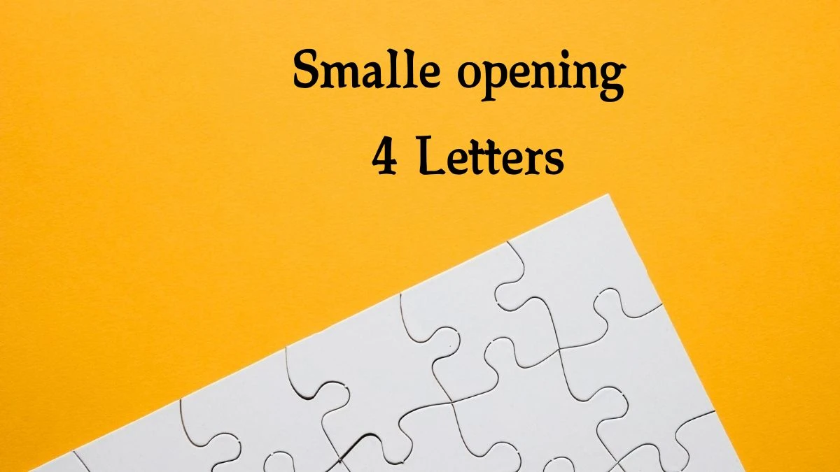 Smalle opening 4 Letters