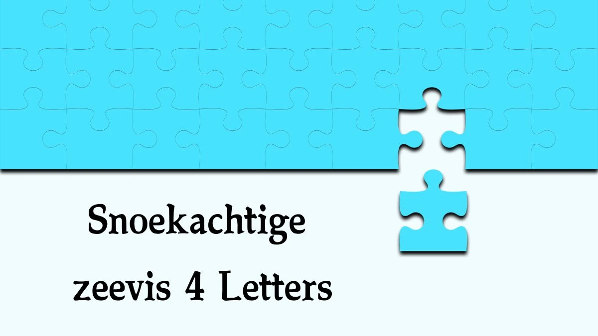 Snoekachtige zeevis 4 Letters