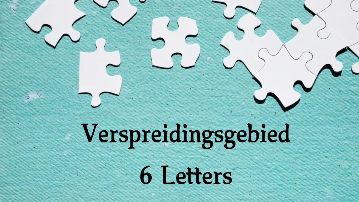 Verspreidingsgebied 6 Letters