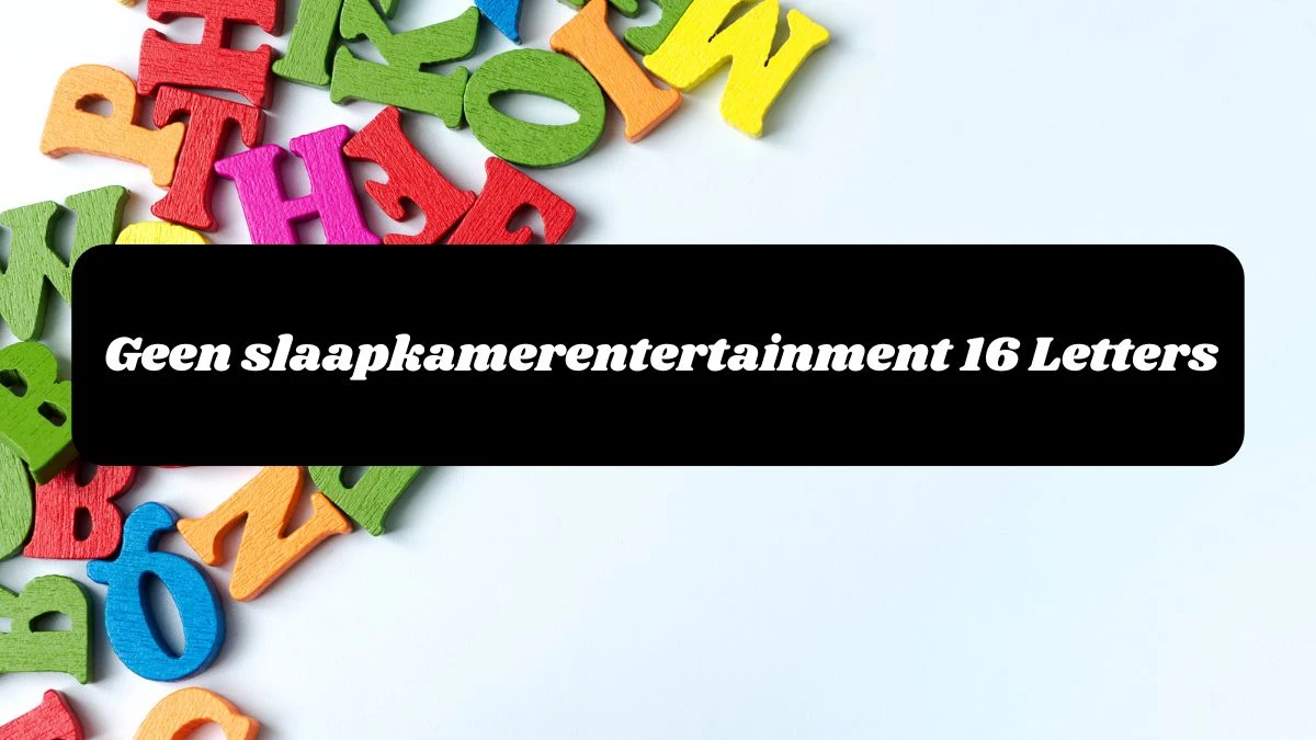 Geen slaapkamerentertainment 16 Letters