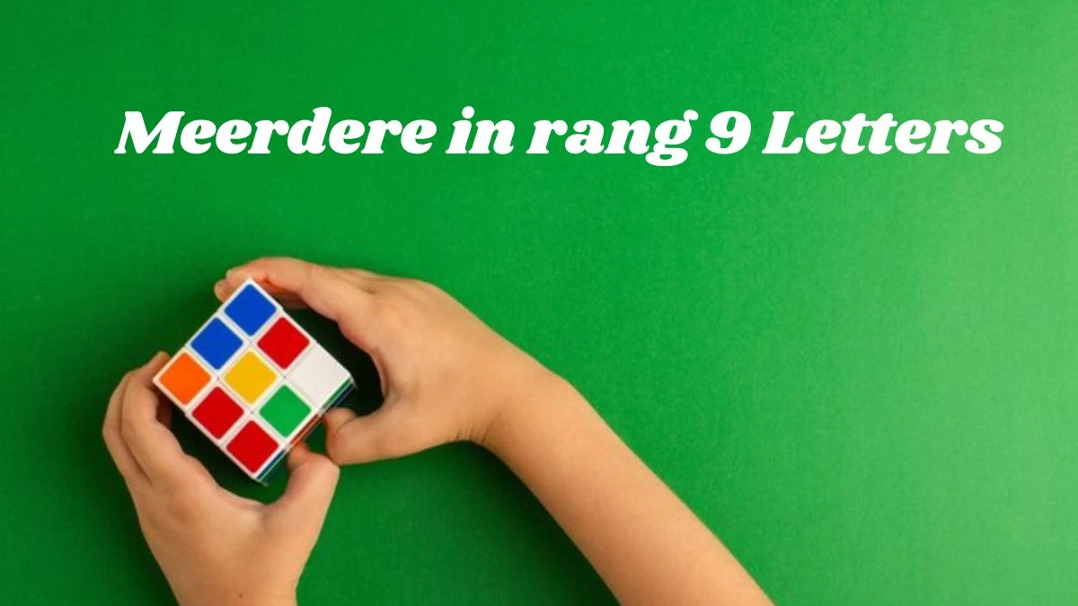 Meerdere in rang 9 Letters