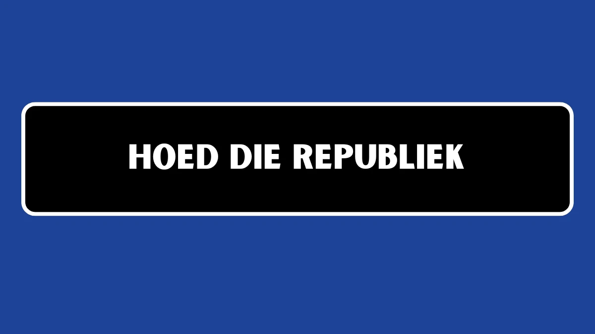 Hoed die republiek 6 Letters Cryptogrammen