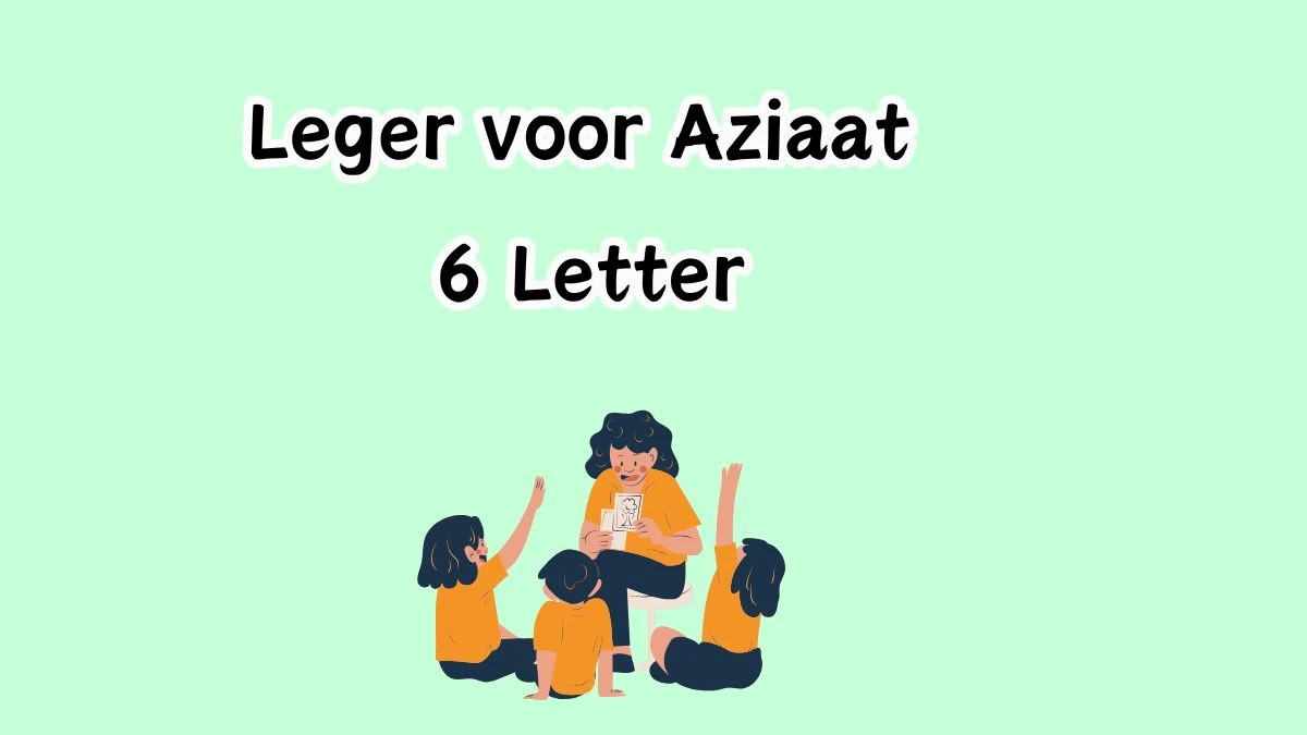 Leger voor Aziaat 6 Letters Cryptogrammen