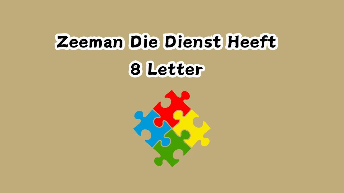 Zeeman Die Dienst Heeft 8 Letters Cryptogrammen